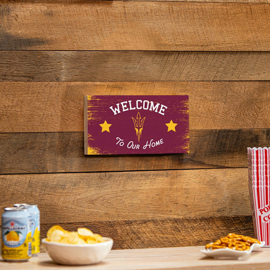 Team Sports America Value - Arizona State University Wood Wall Sign, 6x11