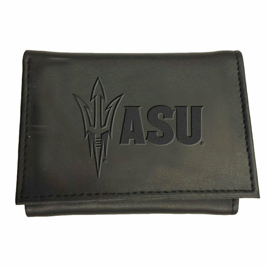 Team Sports America Exclusive - Arizona State University, Tri-Fold Wallet, Black