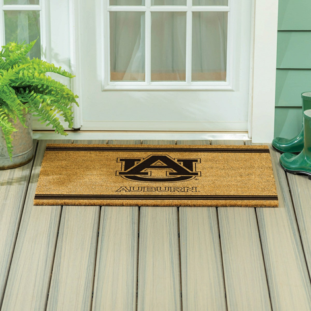 Team Sports America Trending - Auburn University Large One Color Coir Mat, 36"x24"