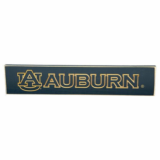 Team Sports America Value - Auburn University Engraved Wood Sign, 3.5" x 18"