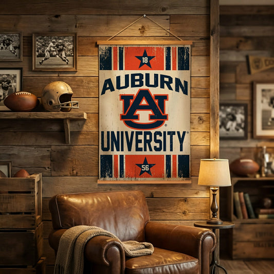 Team Sports America Essential - Auburn University, Canvas Wall Tapestry, Medium, 36x24
