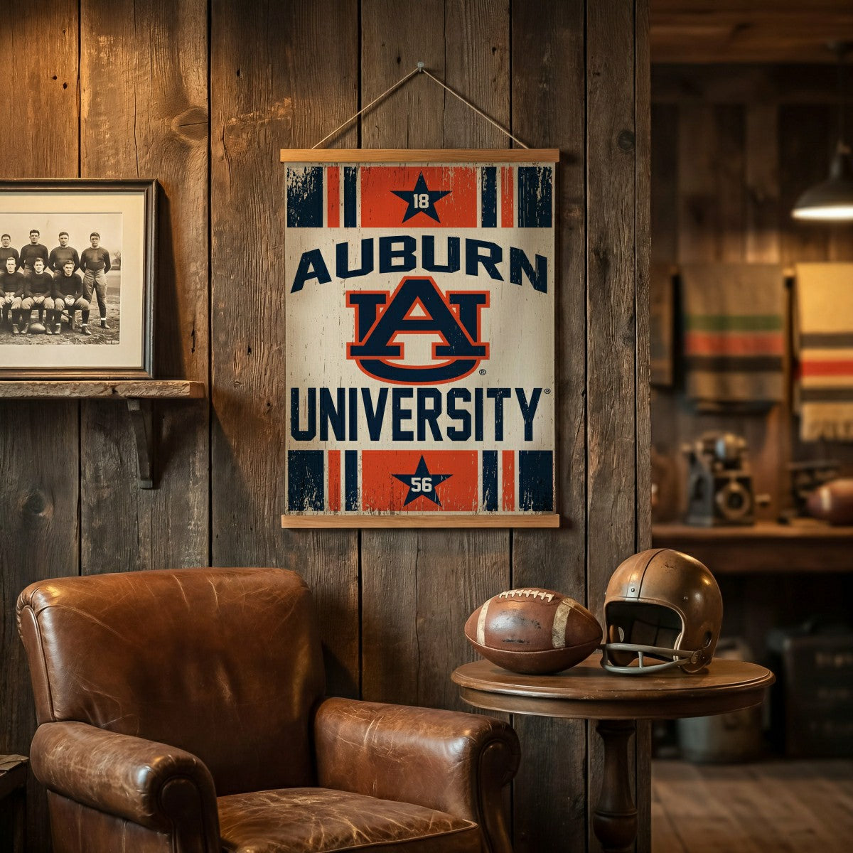 Team Sports America Essential - Auburn University, Canvas Wall Tapestry, Medium, 36x24