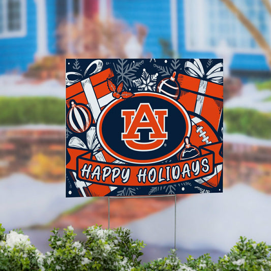 Team Sports America Value - Auburn University Yard Sign, Holiday