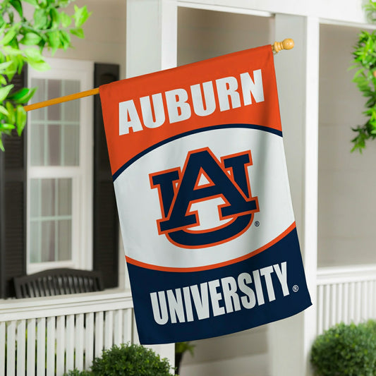 Team Sports America Exclusive - Auburn University Suede House Flag