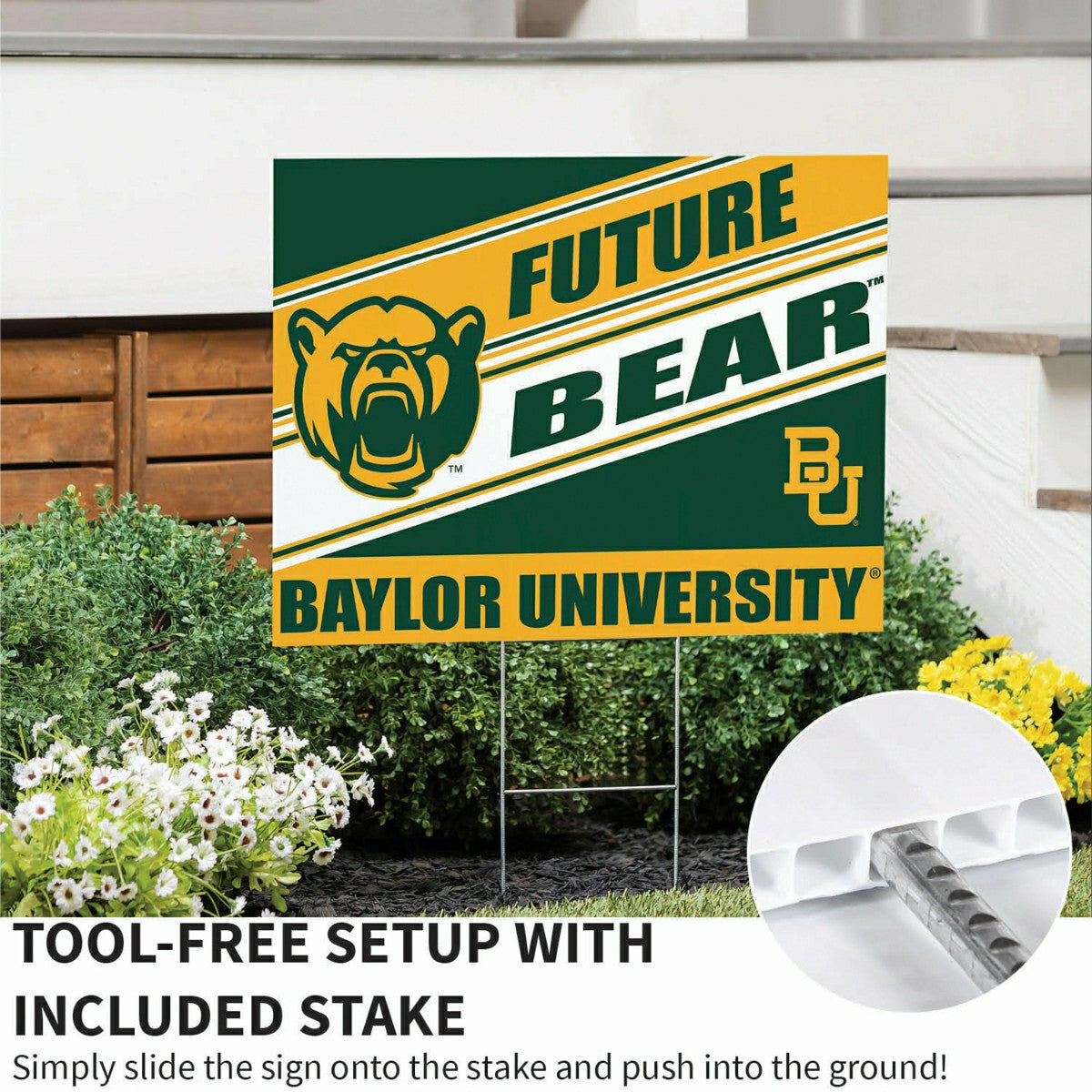 Team Sports America Essential - Baylor University Coroplast Yard Sign, Future Student