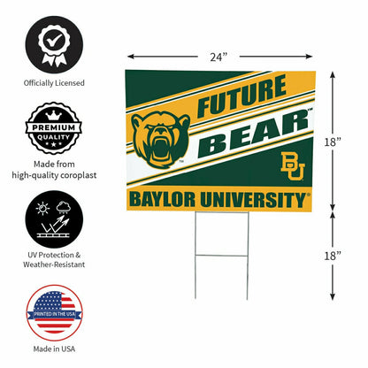 Team Sports America Essential - Baylor University Coroplast Yard Sign, Future Student