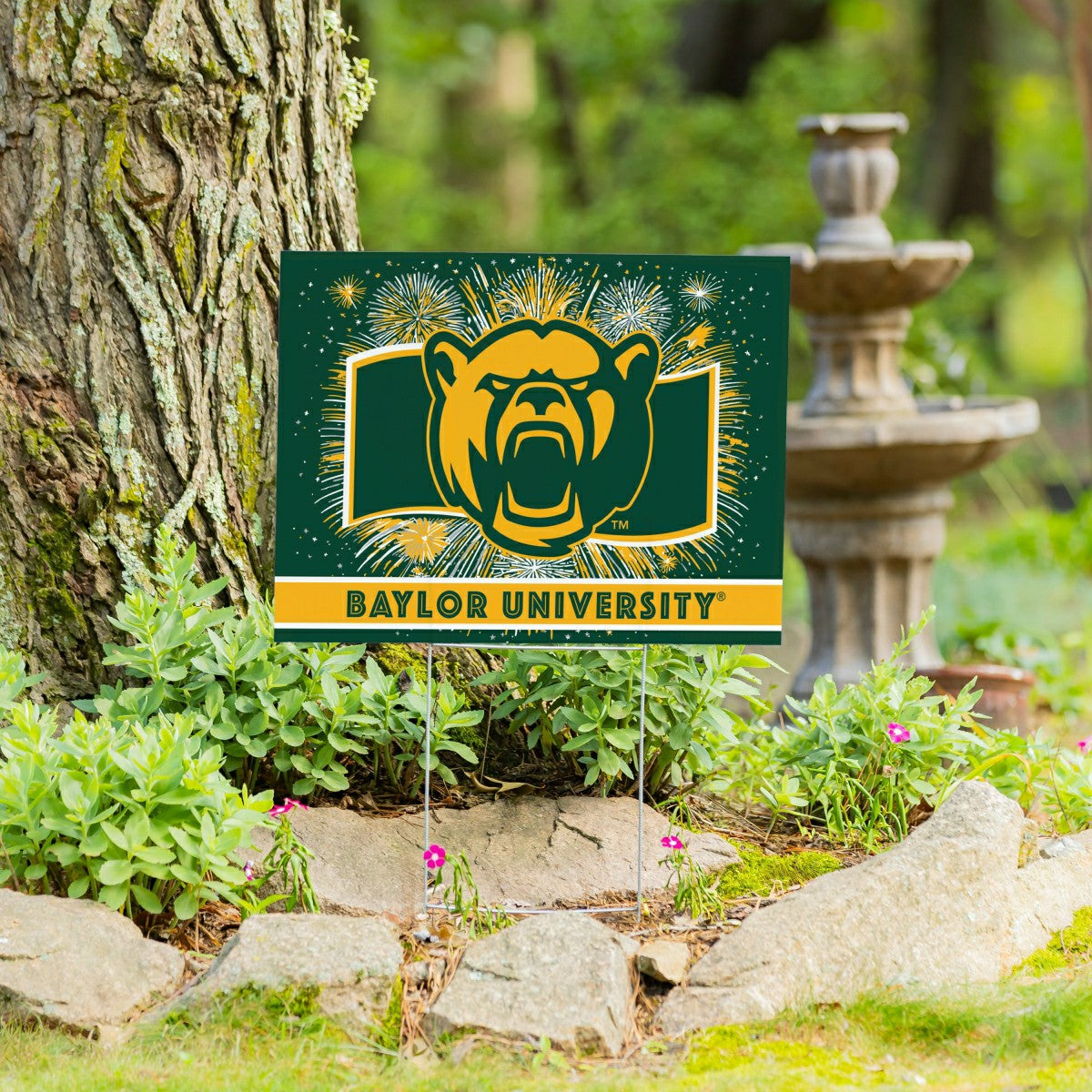 Team Sports America Recommended - Baylor University Yard Sign, Patriotic