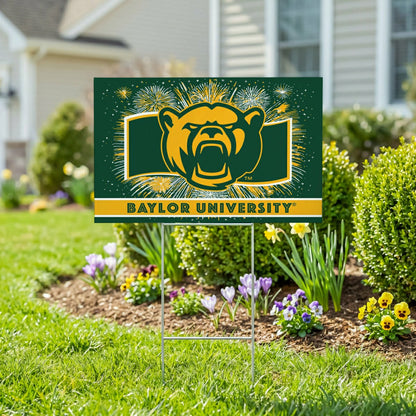 Team Sports America Recommended - Baylor University Yard Sign, Patriotic