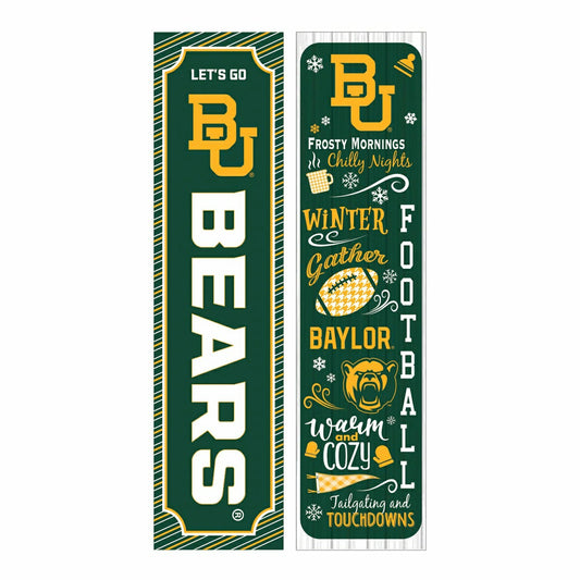 Team Sports America Classic - 46" Double Sided Leaner, Baylor University, Winter Seasonal