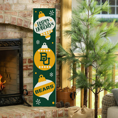 Team Sports America Value - 47" Double Sided Leaner, Baylor University, Christmas