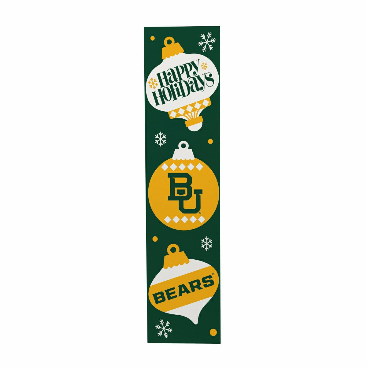 Team Sports America Value - 47" Double Sided Leaner, Baylor University, Christmas
