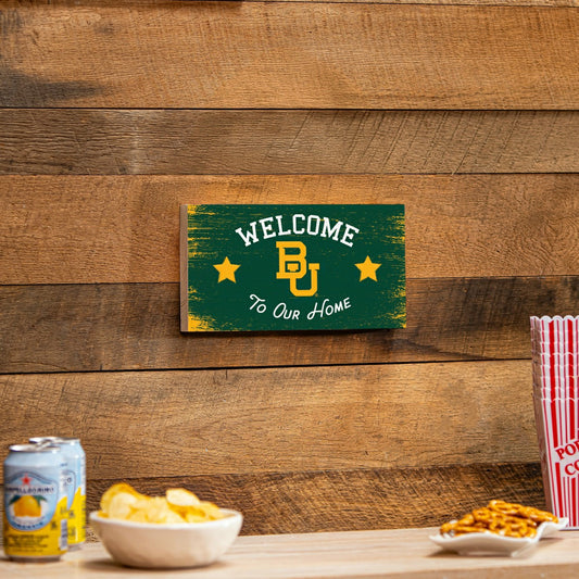 Team Sports America Exclusive - Baylor University Wood Wall Sign, 6x11