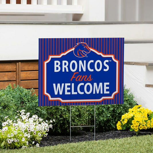 Team Sports America Trending - Boise State University Coroplast Yard Sign, "Fans Welcome"