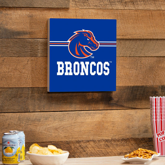 Team Sports America Best Seller - Boise State University Wood Wall Sign, 12x12