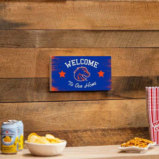 Team Sports America Recommended - Boise State University Wood Wall Sign, 6x11
