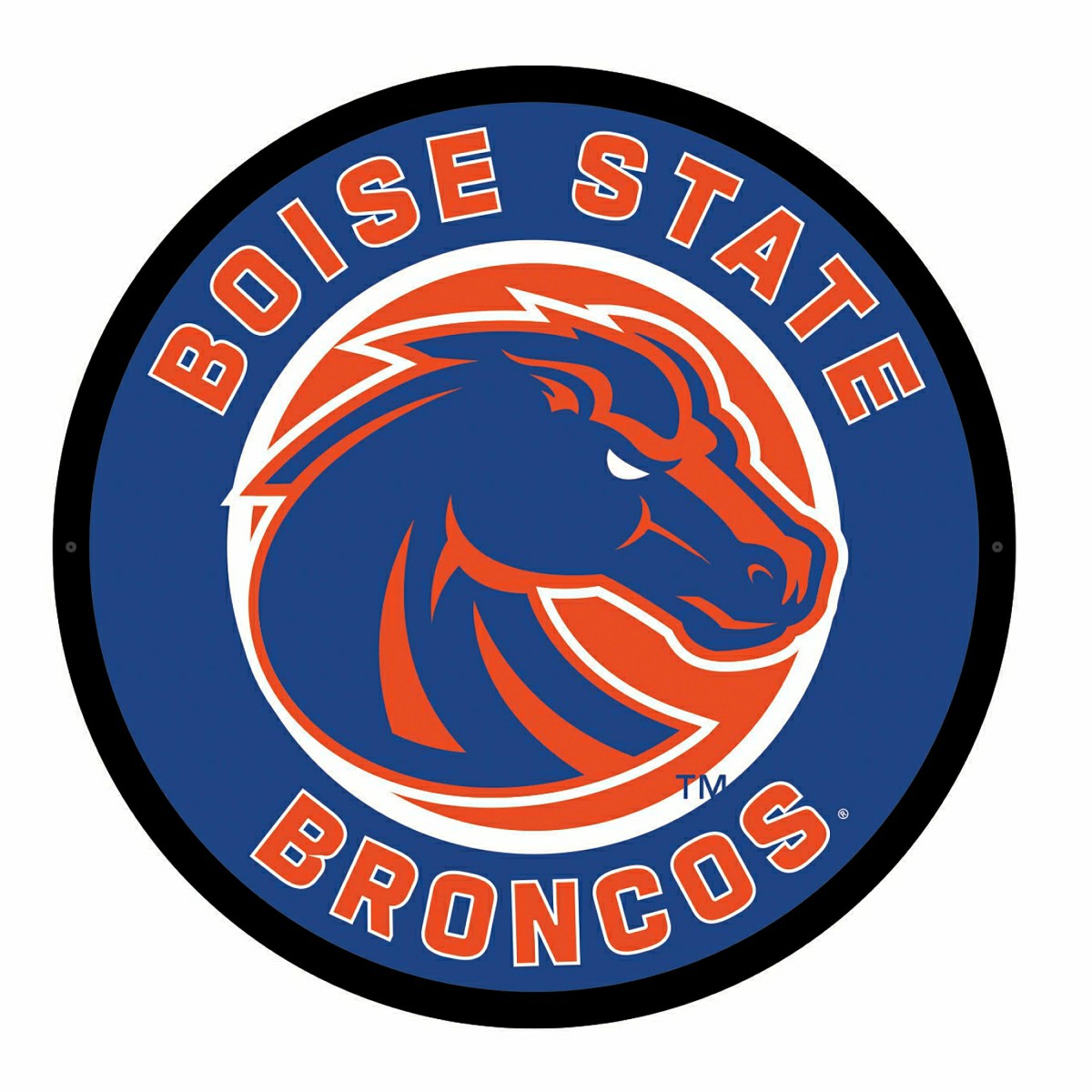 Team Sports America Trending - LED Wall Decor, Round, Boise State University