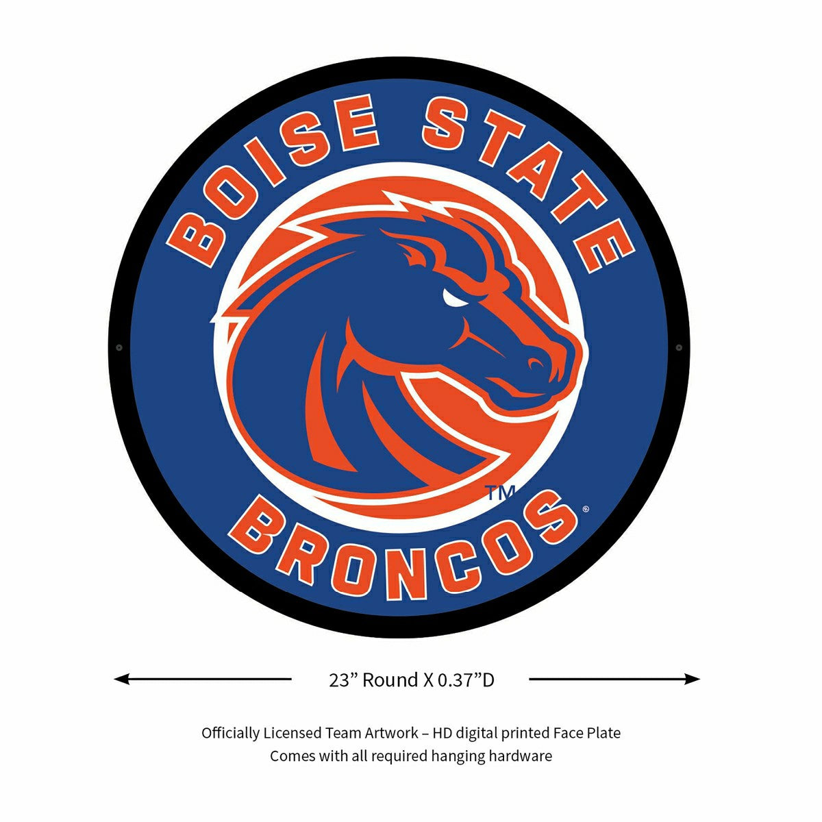 Team Sports America Trending - LED Wall Decor, Round, Boise State University