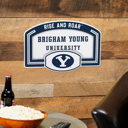 Team Sports America Value - Brigham Young University USA Embossed Steel Wall Sign, 11" x 17"