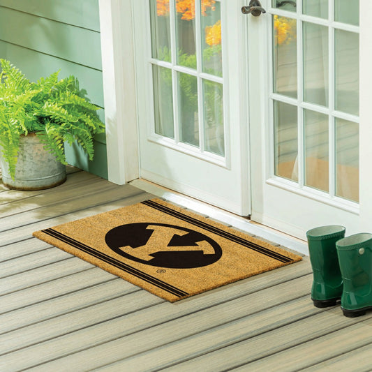 Team Sports America Trending - Brigham Young University Large One Color Coir Mat, 36"x24"