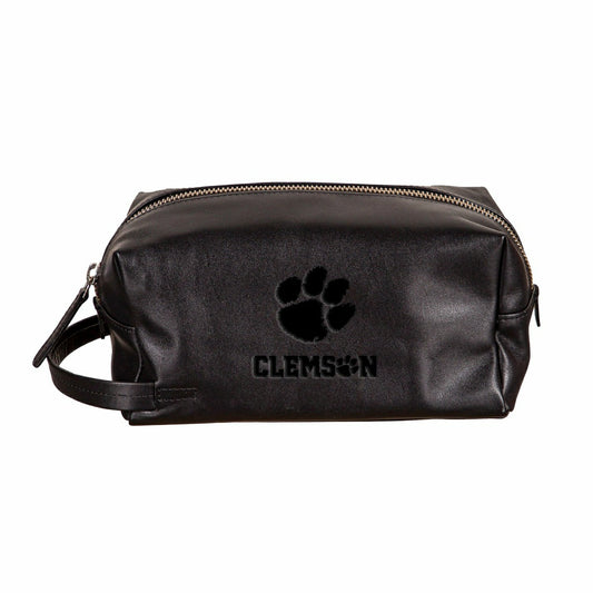 Team Sports America Value - Clemson University, Embossed Toiletry Bag, Black