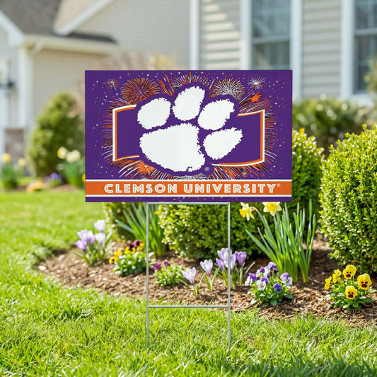 Team Sports America Value - Clemson University Yard Sign, Patriotic