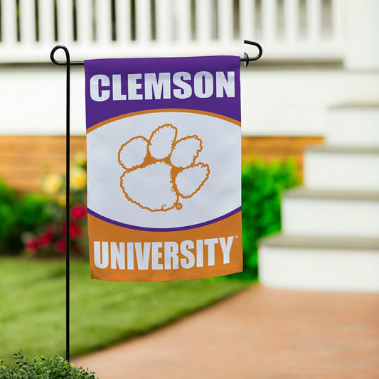 Team Sports America Signature - Clemson University Suede Flag, GDN