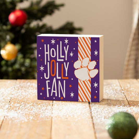 Team Sports America Everyday - Clemson University Block, Holiday, 6x6
