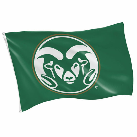 Team Sports America Classic - Colorado State Single Sided Flag w/ 2 Grommets, 3'x5'