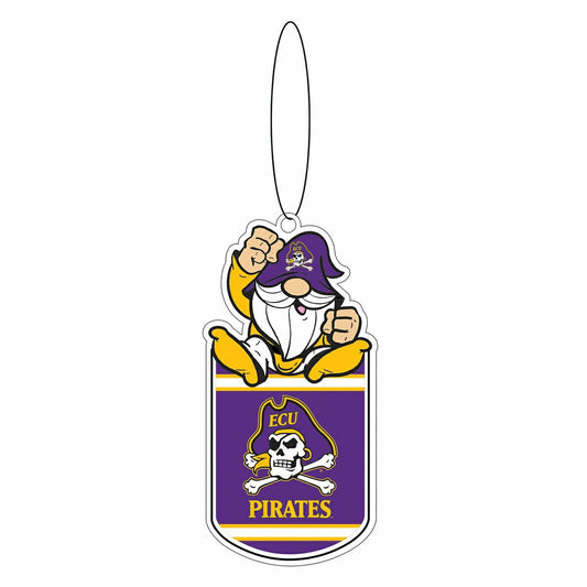 Team Sports America Value - East Carolina University Gift Tag Ornament, Gnome Fan
