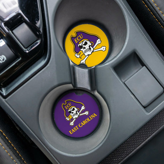 Team Sports America Everyday - East Carolina University Car Coaster Set, 2pc