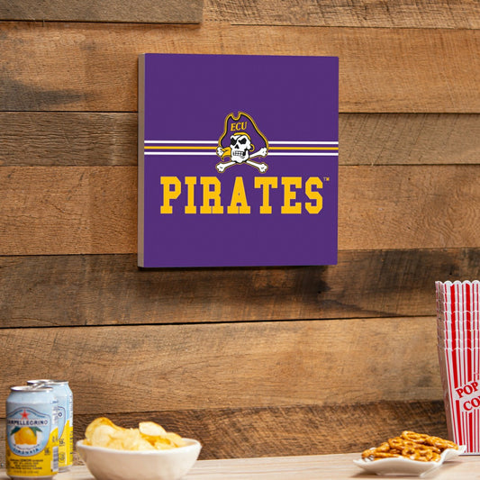 Team Sports America Trending - East Carolina University Wood Wall Sign, 12x12