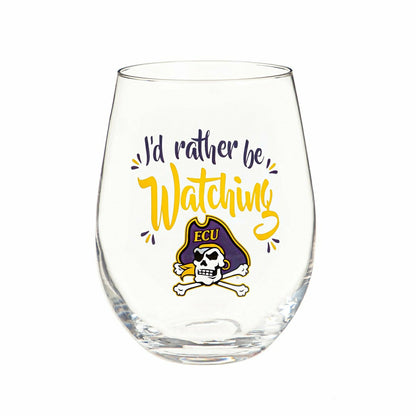 Team Sports America Signature - ECU, 17OZ Boxed Stemless Glass