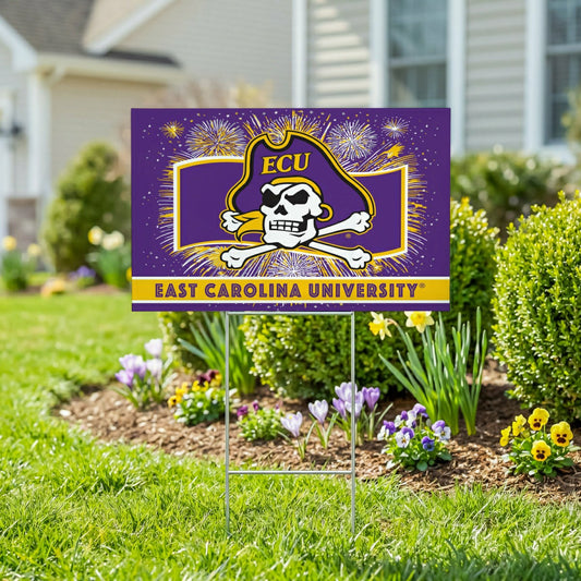 Team Sports America Recommended - East Carolina University Yard Sign, Patriotic