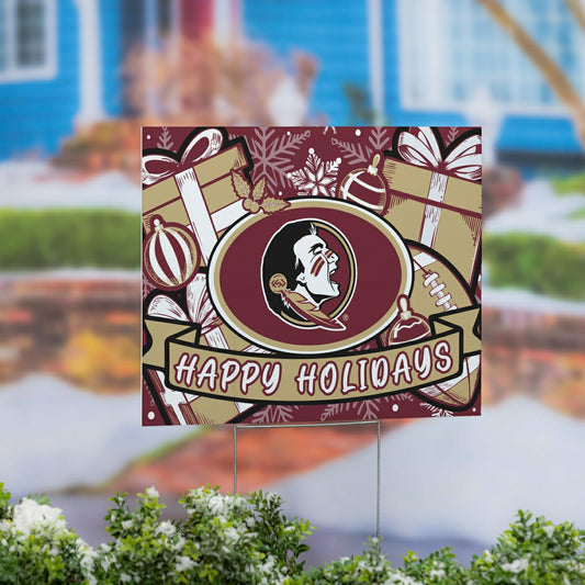 Team Sports America Classic - Florida State University Yard Sign, Holiday