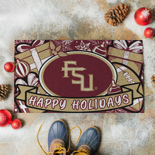 Team Sports America Classic - Florida State University Holiday PVC Mat, 28"x16"