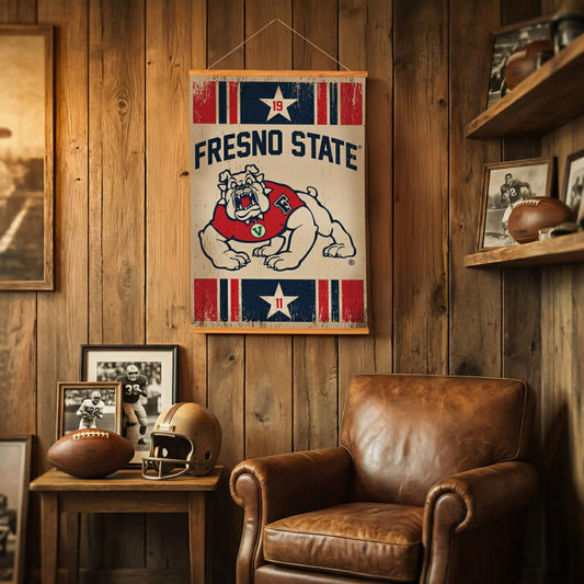 Team Sports America Value - Fresno State, Canvas Wall Tapestry, Medium, 36x24