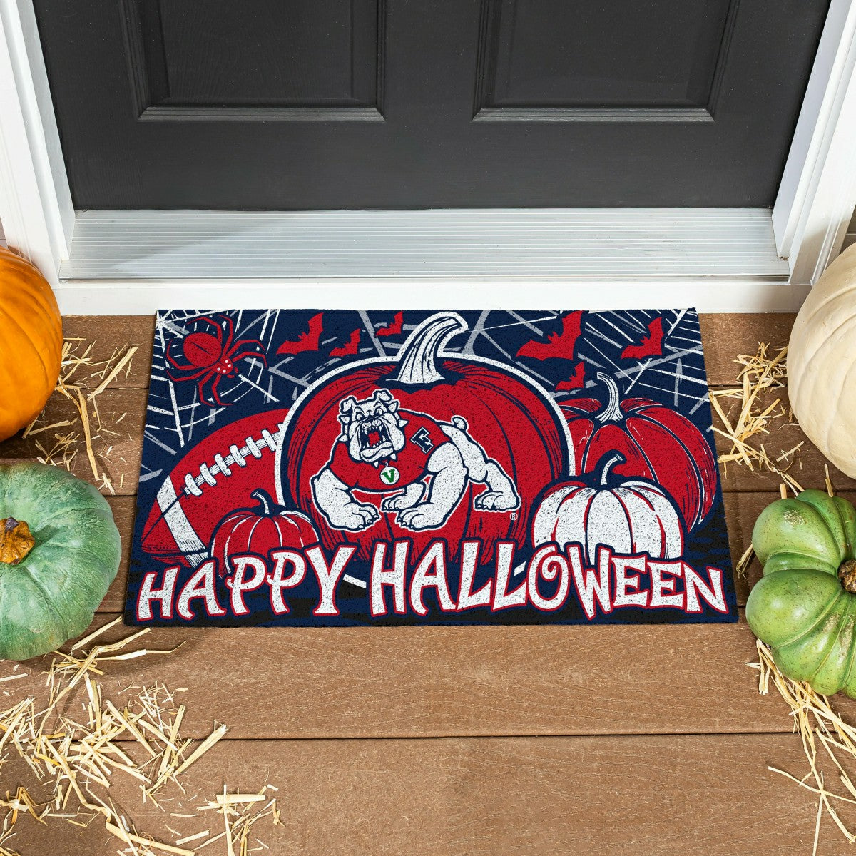 Team Sports America Essential - Fresno State Halloween PVC Mat, 28"x16"