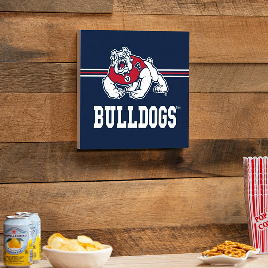 Team Sports America Everyday - Fresno State Wood Wall Sign, 12x12