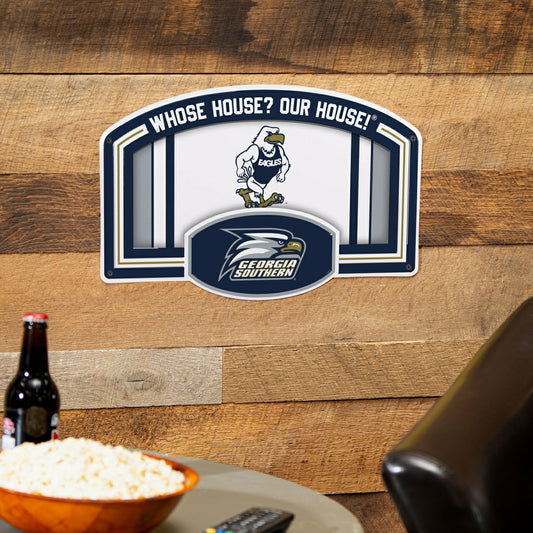 Team Sports America Trending - Georgia Southern University USA Embossed Steel Wall Sign, 11" x 17"