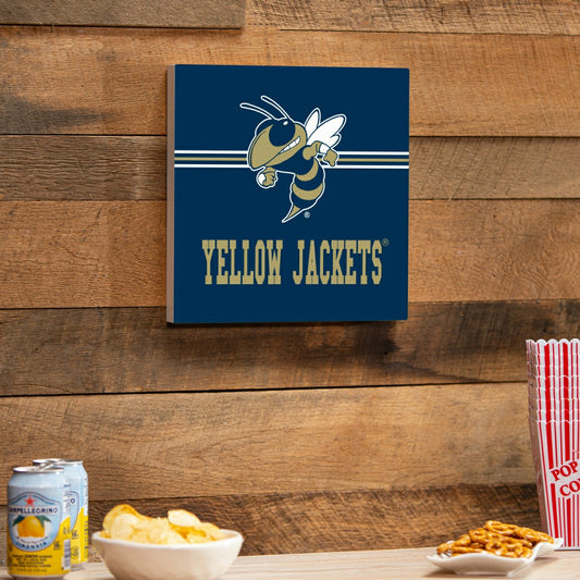 Team Sports America Value - Georgia Tech Wood Wall Sign, 12x12