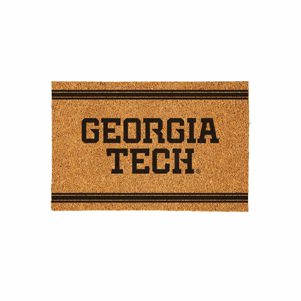 Team Sports America Essential - Georgia Tech Large One Color Coir Mat, 36"x24"
