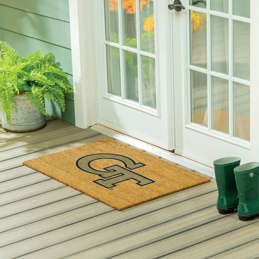 Team Sports America Everyday - Georgia Tech Large Full Color Coir Mat, 36"x24"
