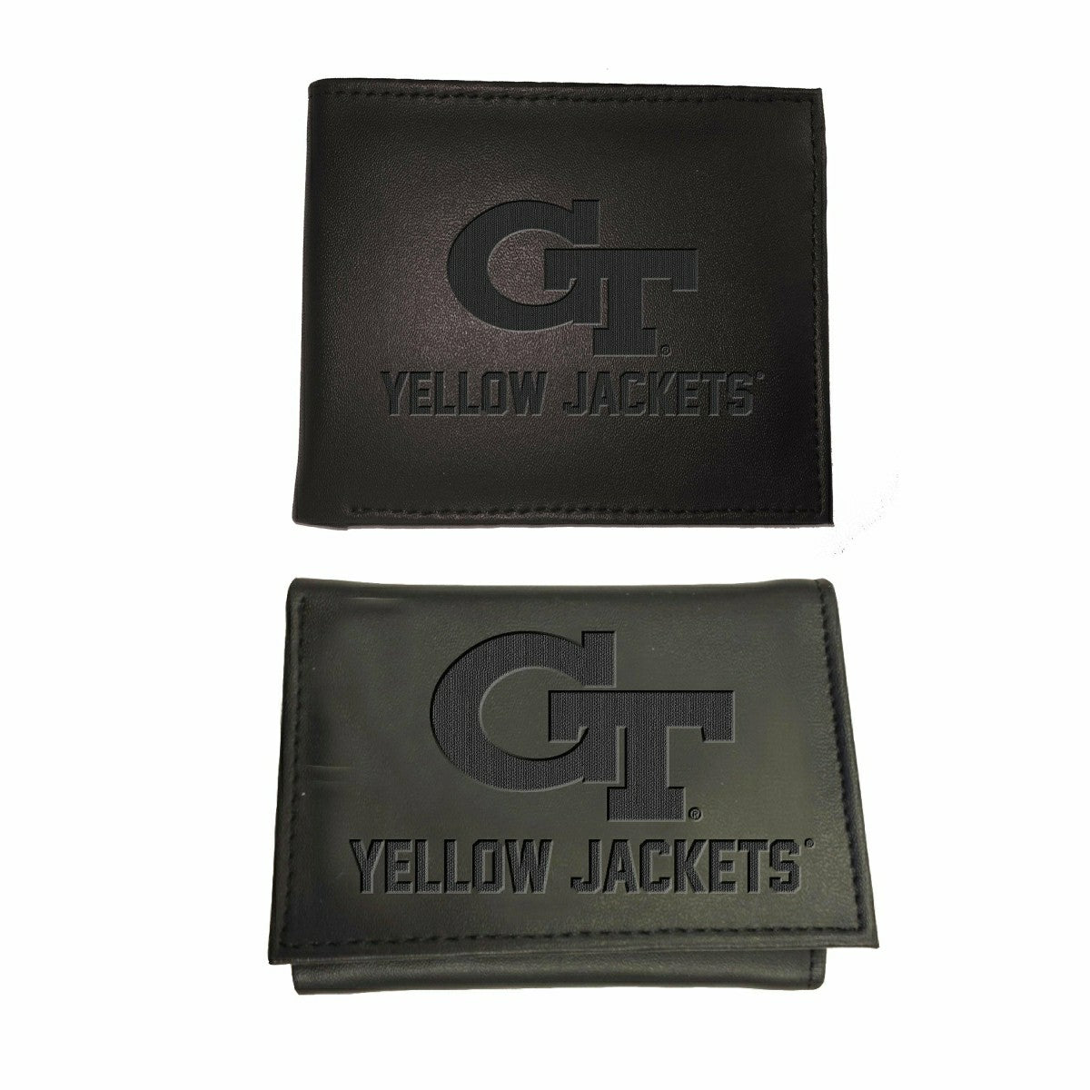 Team Sports America Recommended - Georgia Tech, Bi-Fold and Tri-Fold Wallet Gift Set, Black