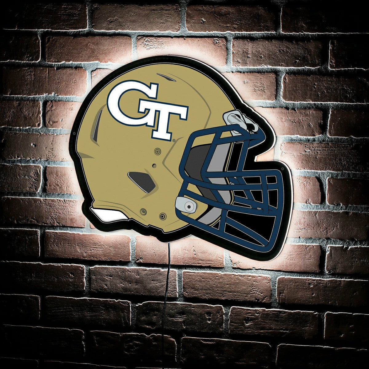 Team Sports America Recommended - LED Wall Decor, Helmet, Georgia Tech