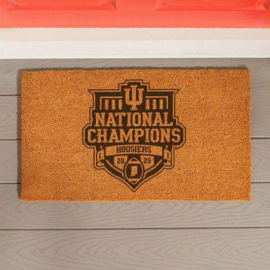 Team Sports America Trending - Indiana University, Div 1 Champs, Coir Mat, One Color