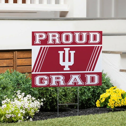 Team Sports America Best Seller - Indiana University Coroplast Yard Sign Graduate