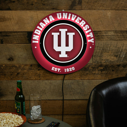 Team Sports America Trending - Indiana University, Metal Lite, Round