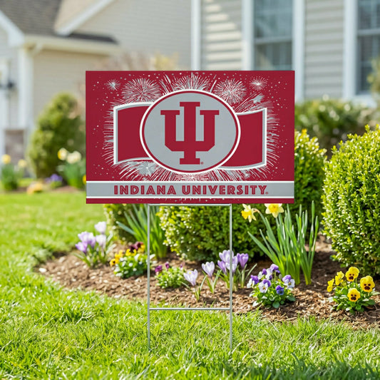 Team Sports America Recommended - Indiana University Yard Sign, Patriotic