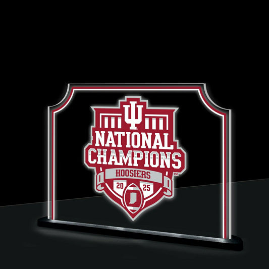 Team Sports America Trending - Indiana University, Div 1 Champs, Rectangle Desklite LED Décor