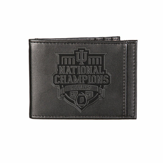 Team Sports America Essential - Indiana University, Div 1 Champs, Front Pocket Wallet, Black